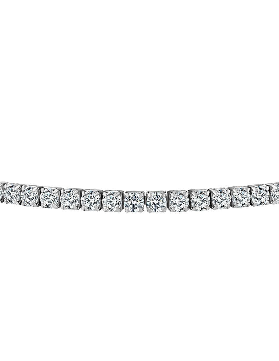 Brazalete de plata con zirconia P 925 acabado brillante 2