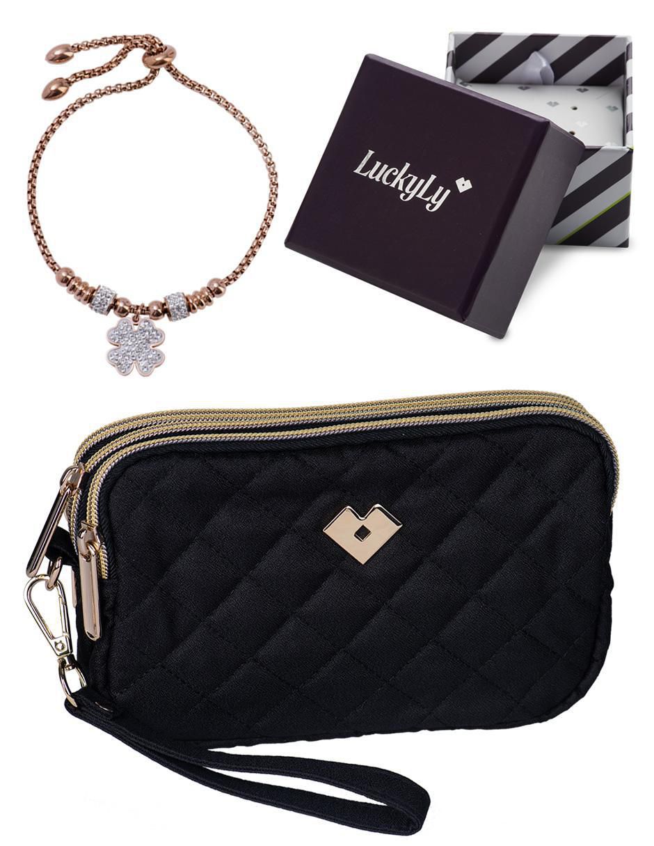 Kit de pulsera con zirconia cúbica Gaby acabado baño de oro rosa 18 K Kit de pulsera con zirconia cúbica Gaby acabado baño de oro rosa 18 K