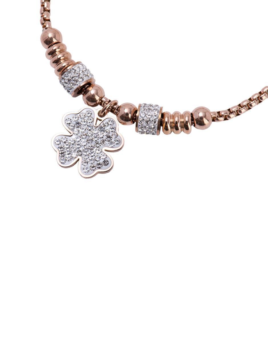Kit de pulsera con zirconia cúbica Gaby acabado baño de oro rosa 18 K 2