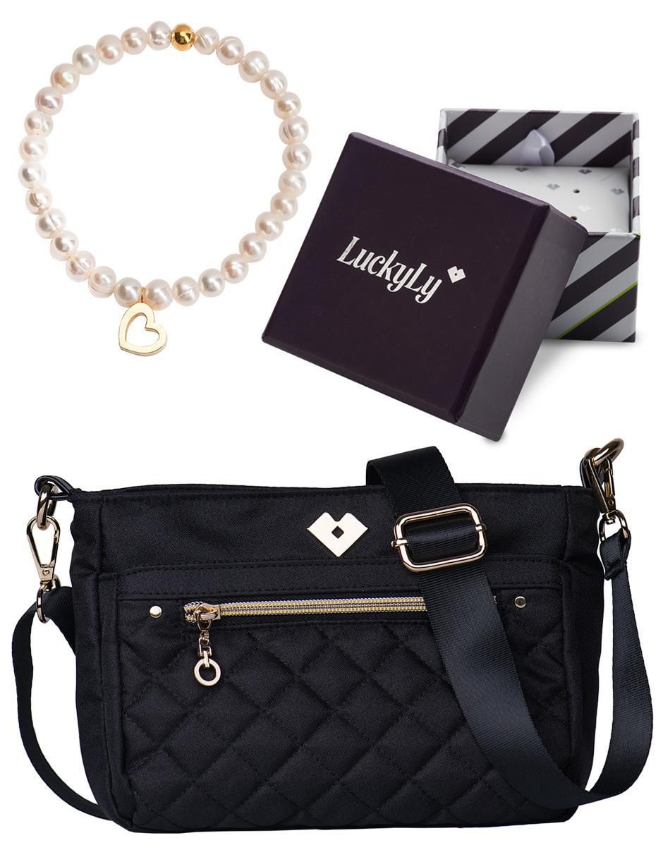 Kit de pulsera con perla con zirconia Grace + Jenny acabado baño de oro 18 K Kit de pulsera con perla con zirconia Grace + Jenny acabado baño de oro 18 K