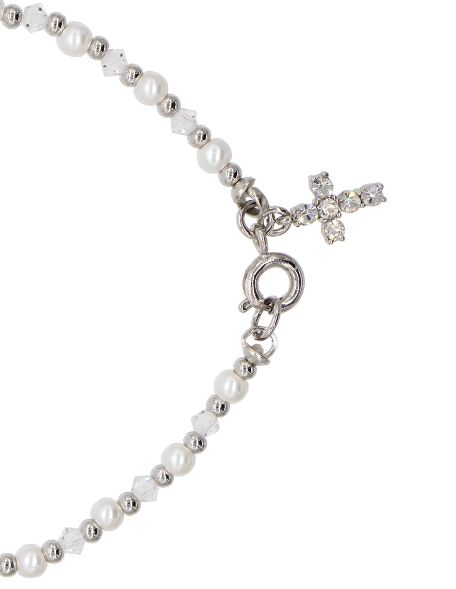 Pulsera Artre con perla de cristal con acabado brillante 3