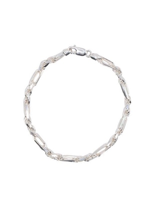Pulsera de plata P 925 con acabado liso