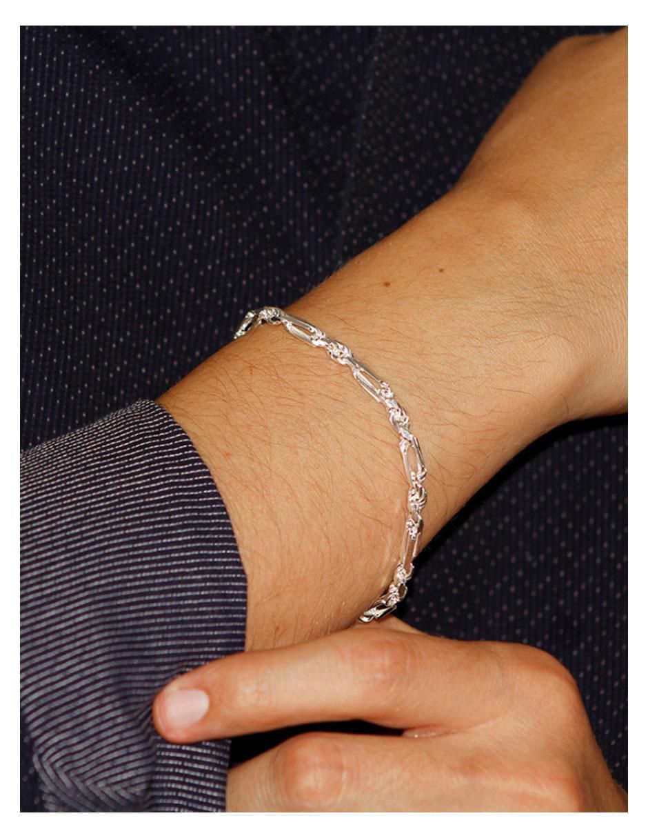 Pulsera de plata P 925 con acabado liso 2