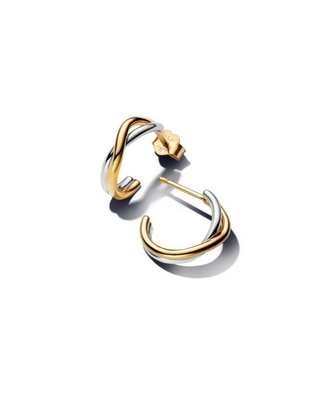 Aretes de aro Essence de plata P 925