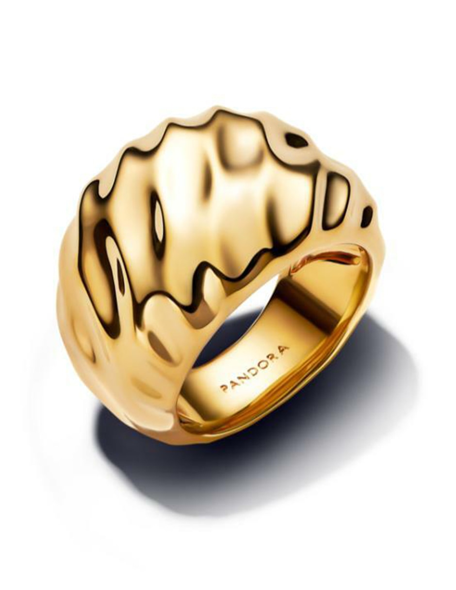 Anillo Essence de plata P 925 con acabado baño de oro 2