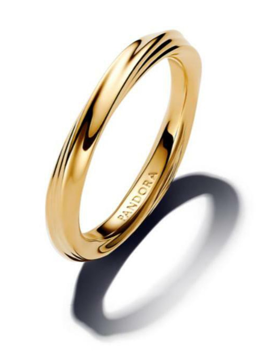 Anillo Essence de plata P 925 con acabado baño de oro 3