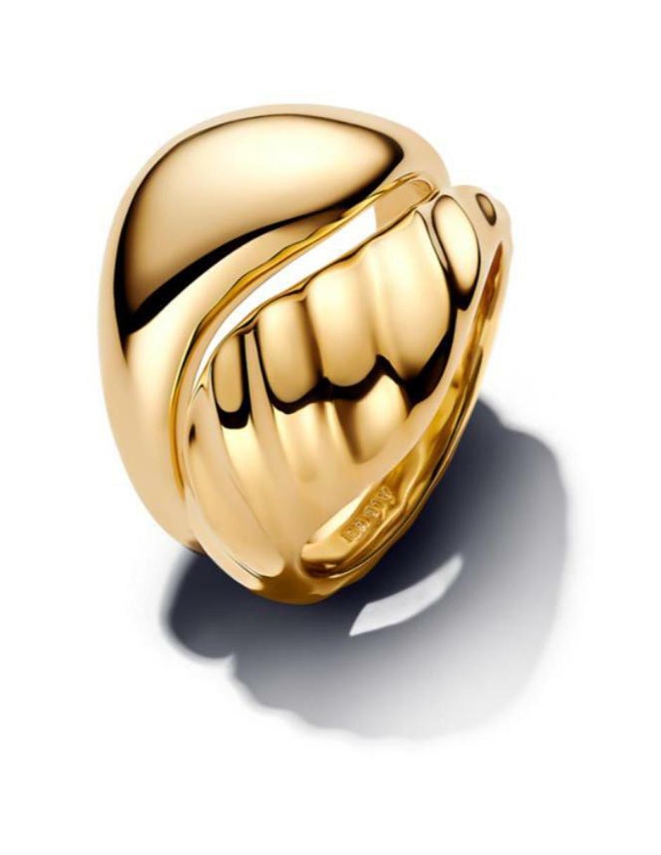 Anillo Essence de plata P 925 con acabado baño de oro Anillo Essence de plata P 925 con acabado baño de oro
