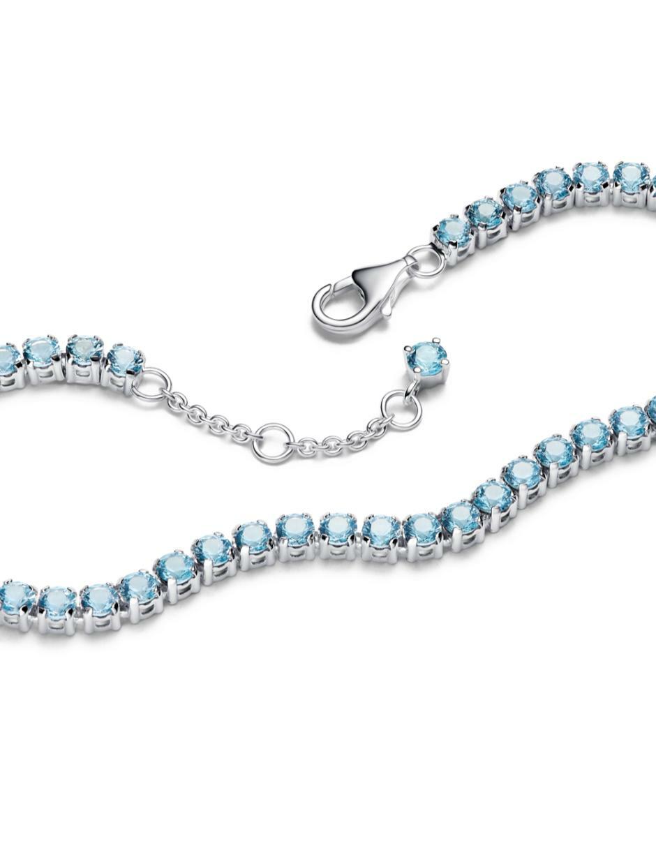 Brazalete de plata con cristal P 925 Timeless acabado brillante 2
