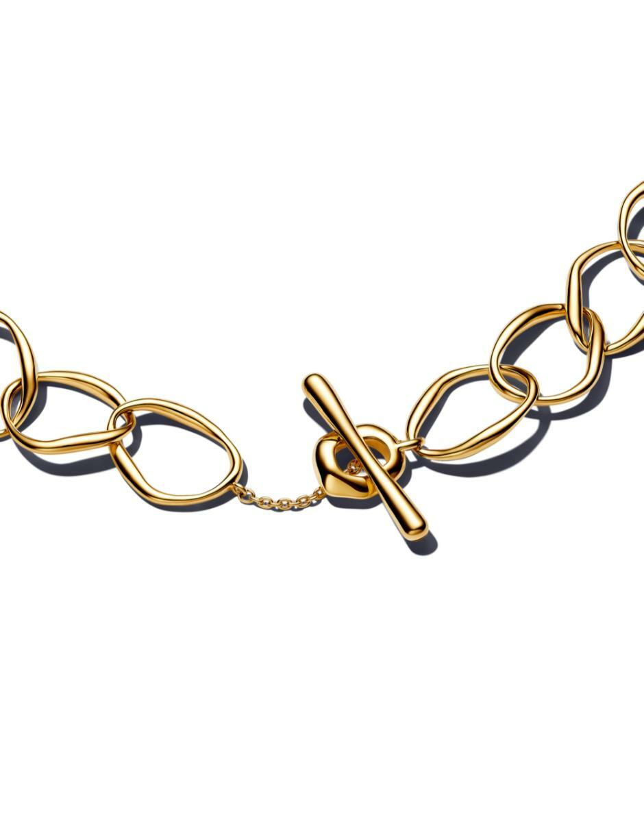 Brazalete de plata P 925 acabado baño de oro 2