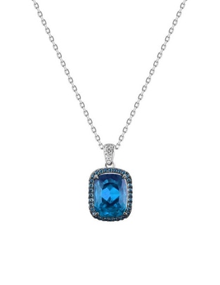 Collar de ovalado de plata P 925