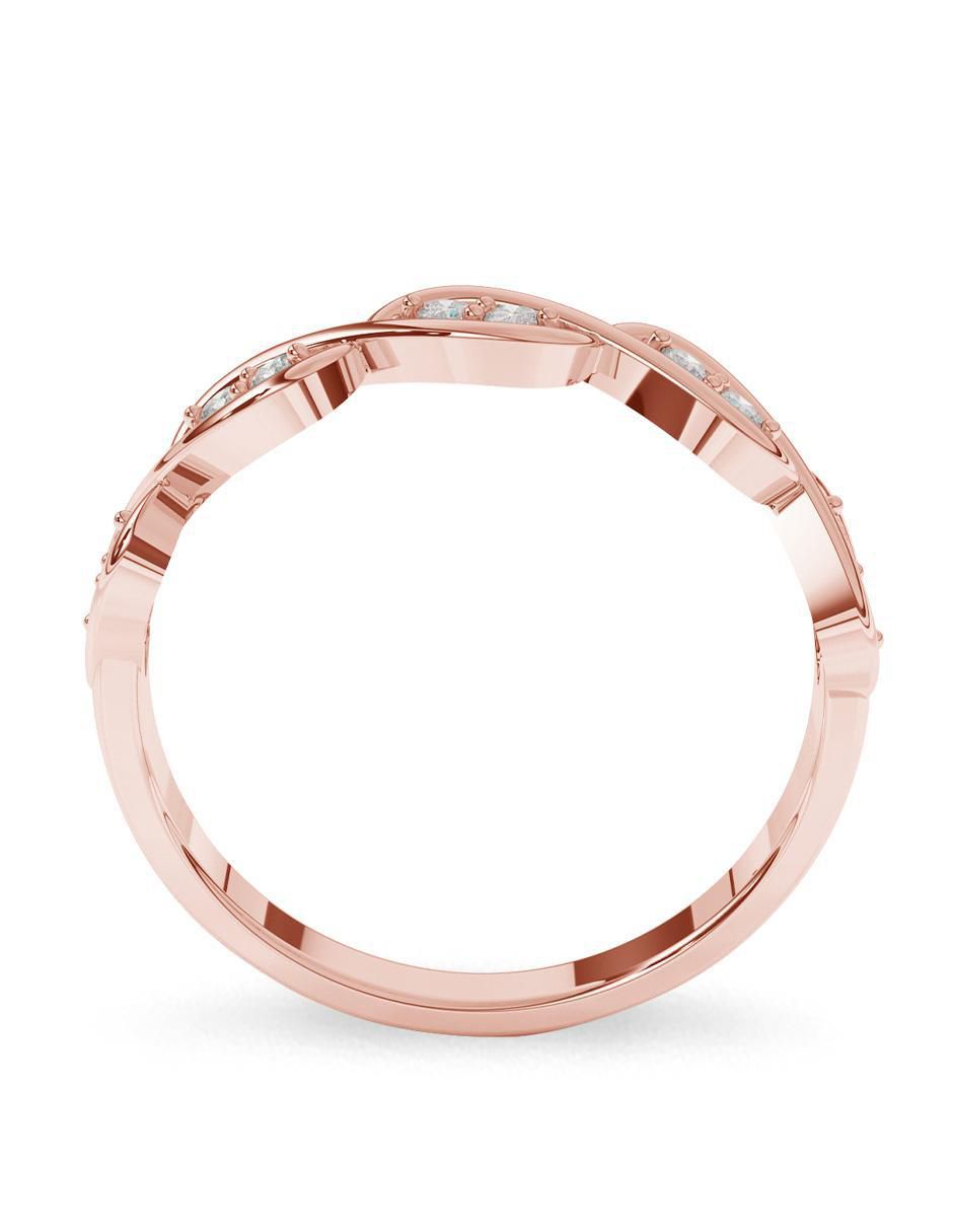 Anillo 14 k de oro zirconia pulido 3