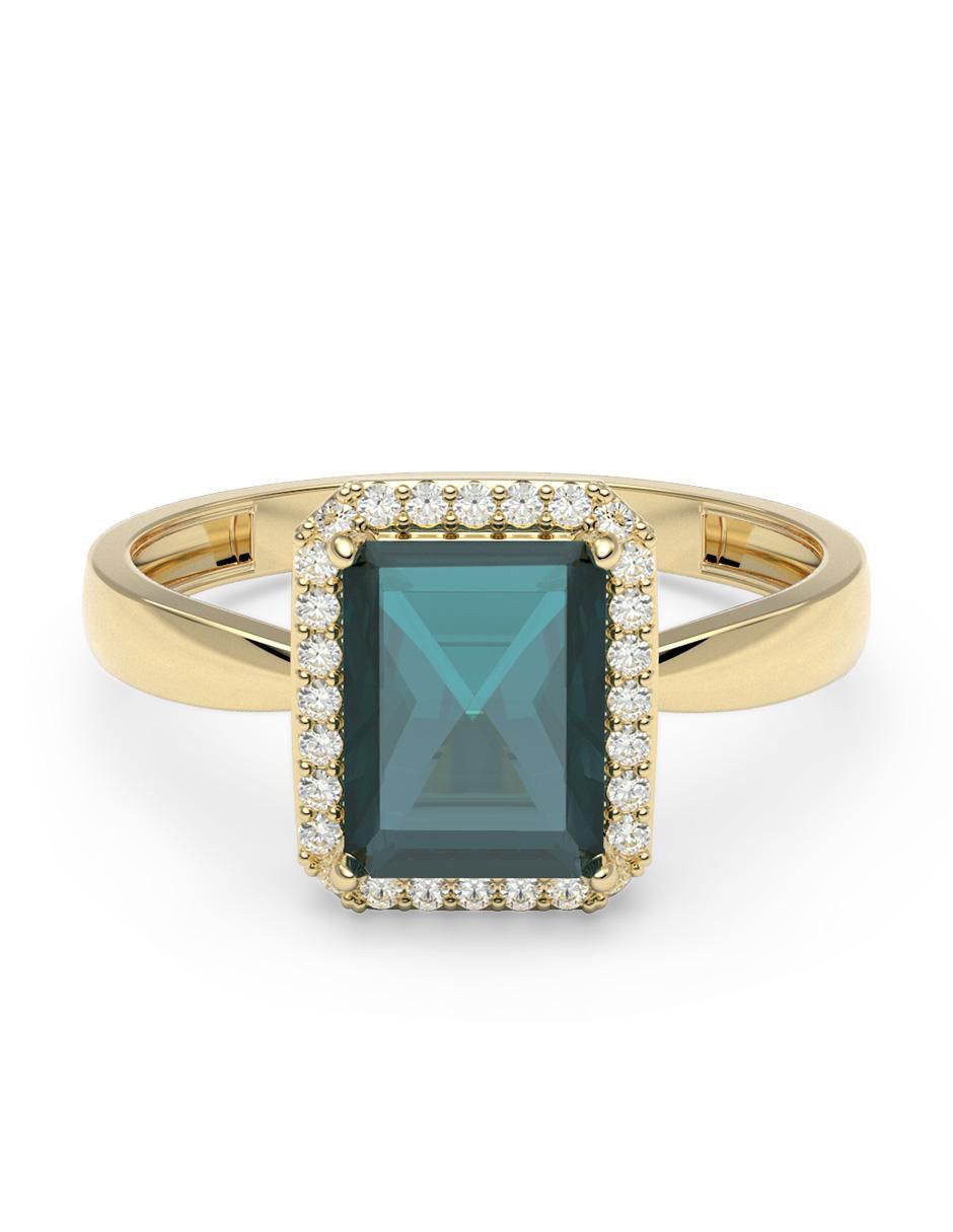 Anillo redondo 10 k de oro zirconia pulido Anillo redondo 10 k de oro zirconia pulido
