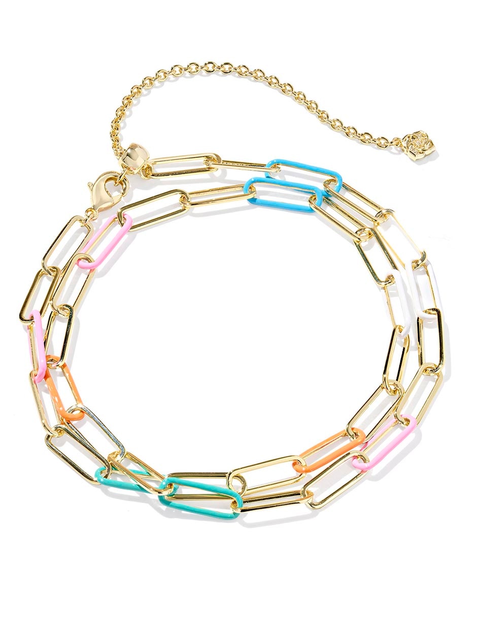 Collar Kendra Scott de baño de oro 14 K