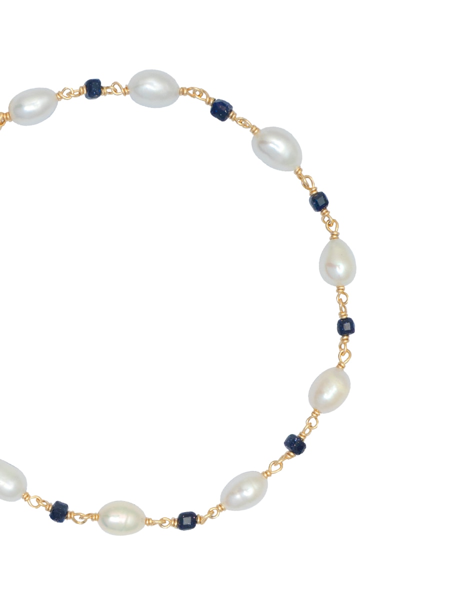 Pulsera Westies de plata con perla P 925