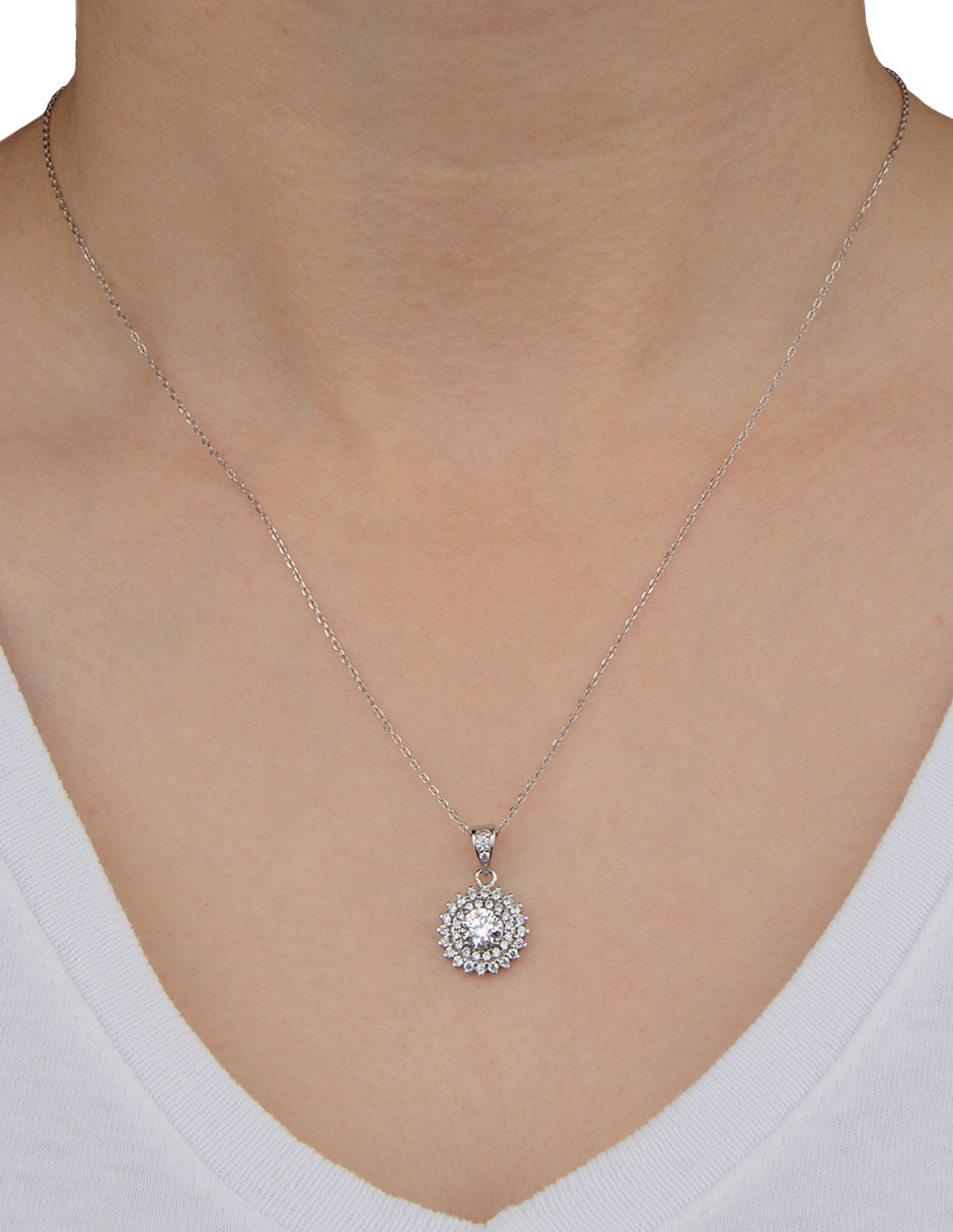 Collar con dije Pavé de plata P 925
