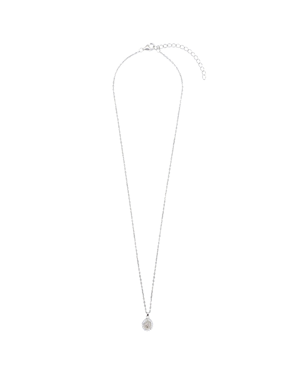 Medalla y cadena de virgen Artre de plata P 925 Medalla y cadena de virgen Artre de plata P 925