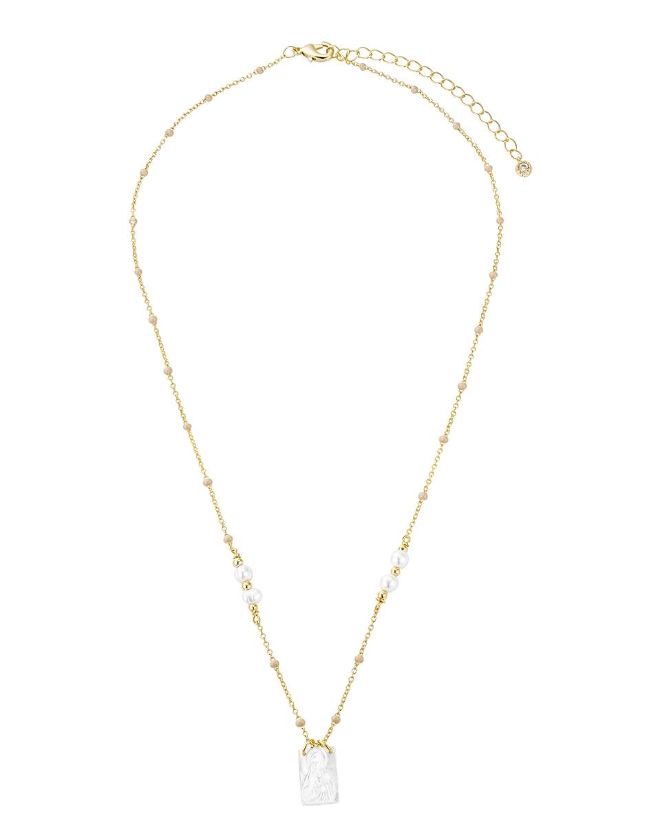 Collar Religiosos con acabado baño de oro 14 K 2