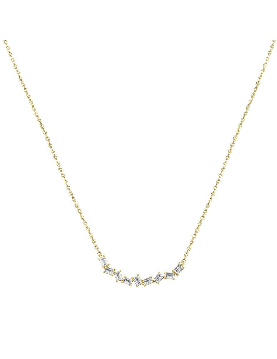Collar rectangular Floral de plata P 925 2