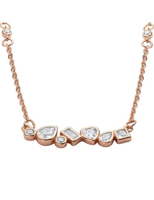 Collar de gota Floral de plata P 925 Collar de gota Floral de plata P 925