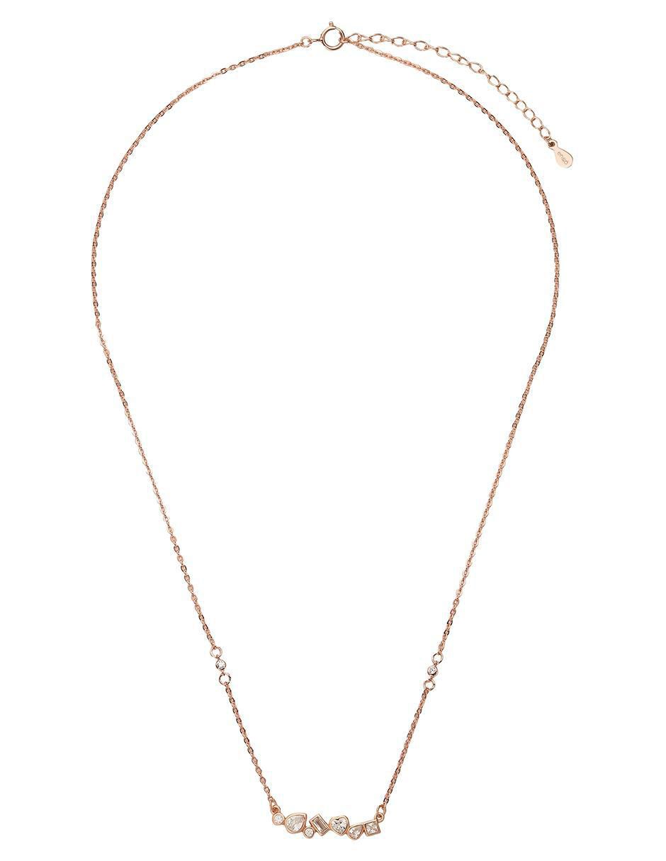Collar de gota Floral de plata P 925 3