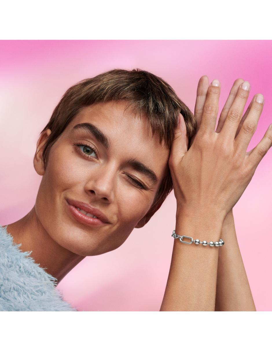Brazalete de plata P 925 Me acabado liso