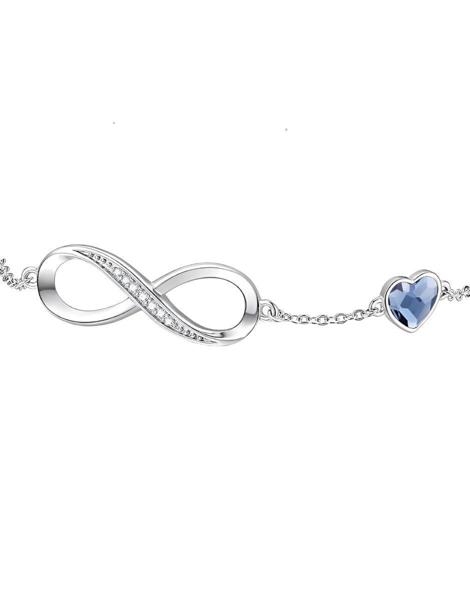 Pulsera de plata con circonita P 925 acabado brillante 3