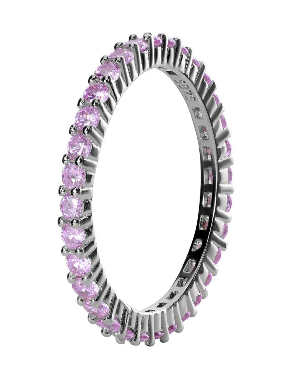 Anillo P 925 de plata zirconia pavé