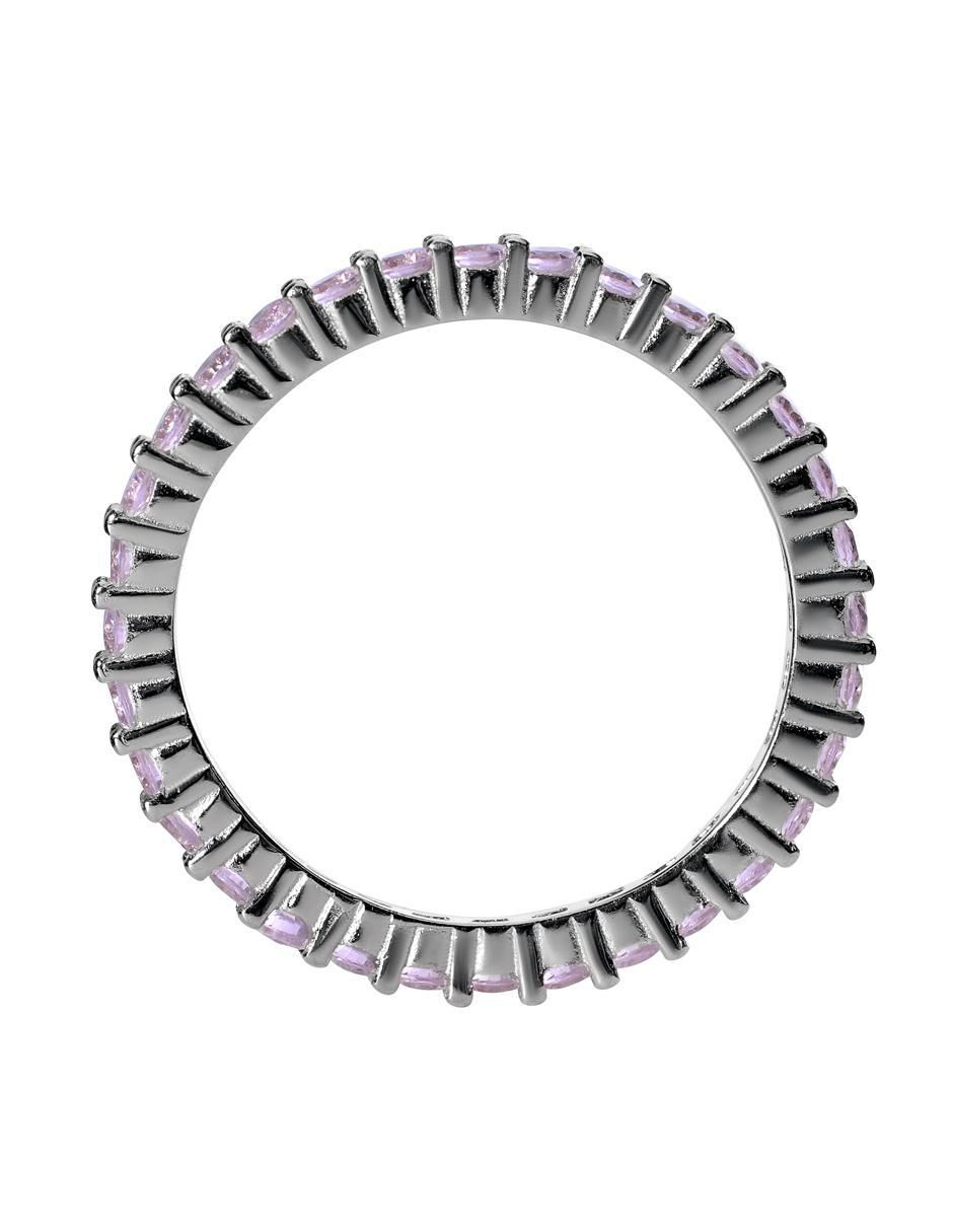 Anillo P 925 de plata zirconia pavé