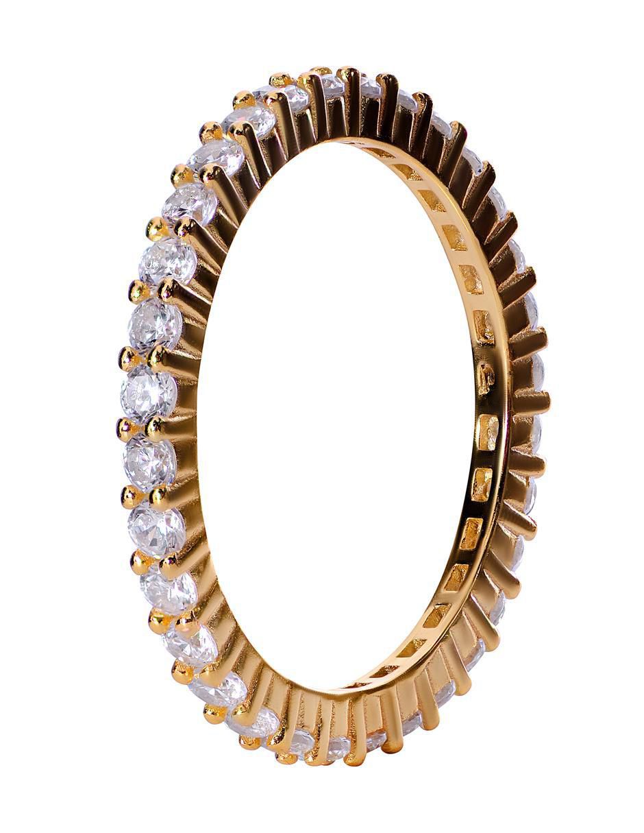 Anillo P 925 de plata zirconia brillante