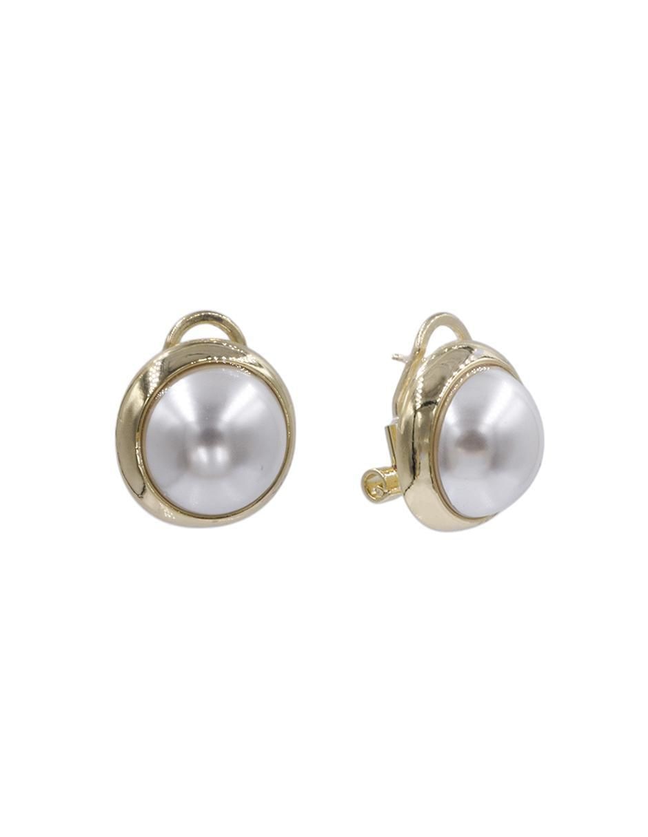 Broqueles de esfera con acabado chapa de oro perla 2