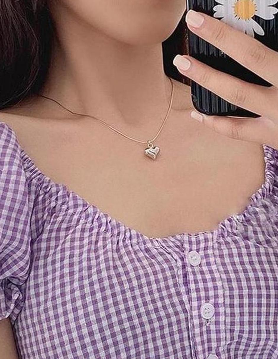 Collar con dije corazón 5