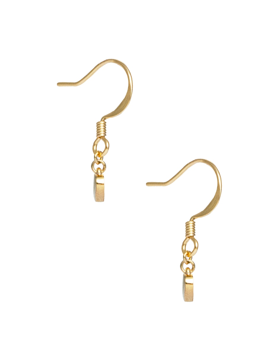 Aretes de corazón Charms Pavé con acabado pavé cristal 3