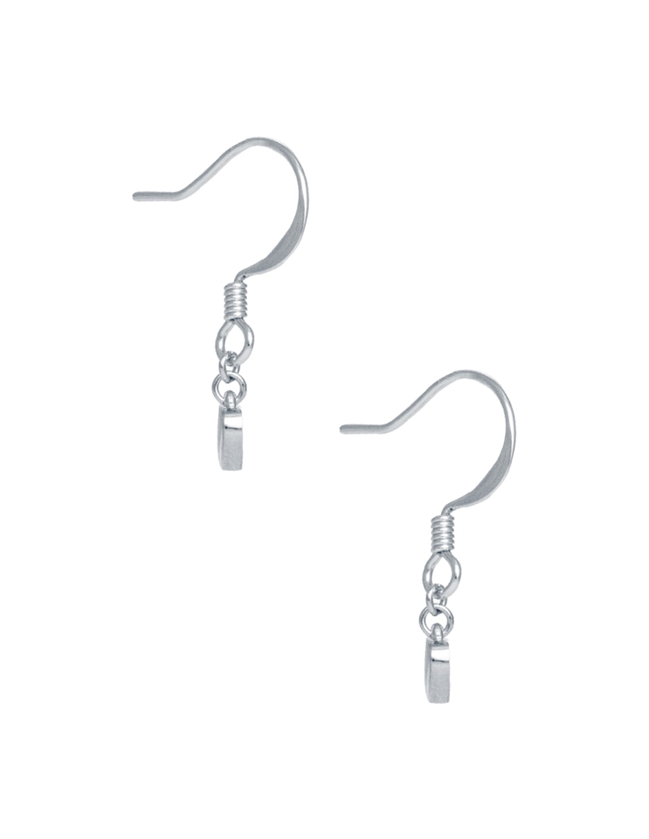Aretes de corazón mossimo con acabado pavé cristal