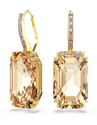 Aretes Millenia con acabado brillante