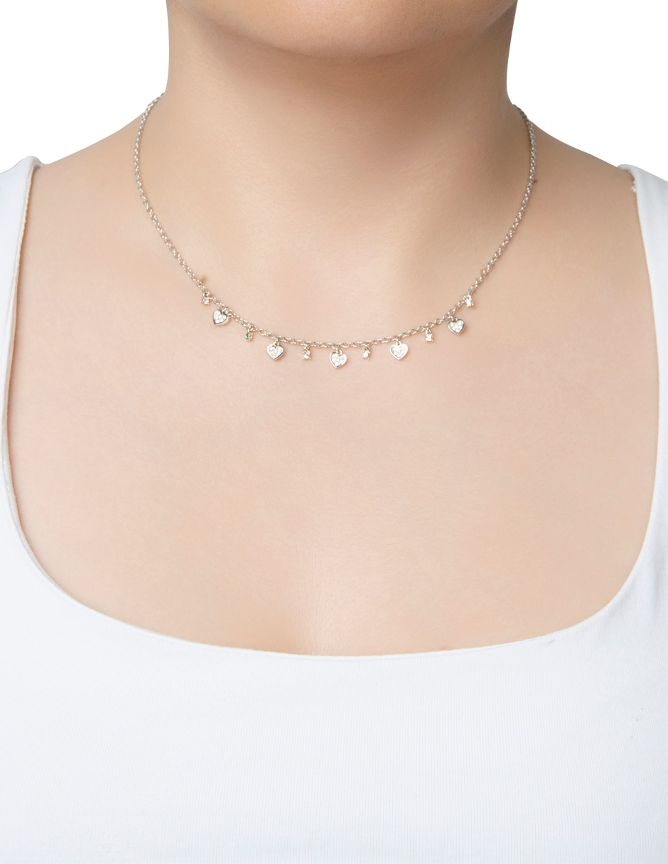 Collar charms pavé