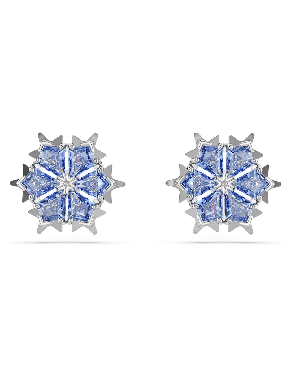 Aretes de copo de nieve con acabado brillante Aretes de copo de nieve con acabado brillante