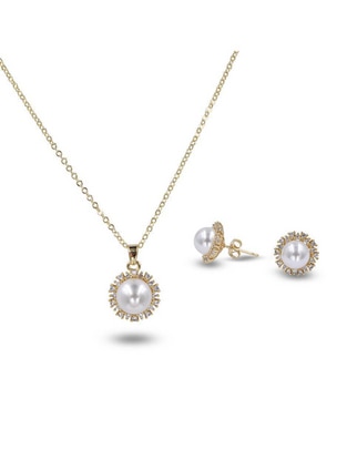 Aretes y collar de sol zirconia Aretes y collar de sol zirconia