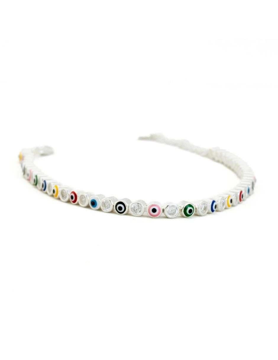 Pulsera de plata con zirconia P 925 Otras Manos acabado brillante 5