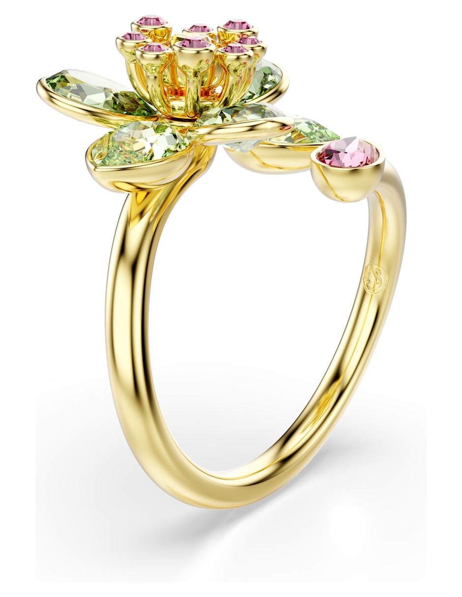Anillo de flor idyllia de metal swarovski brillante 5