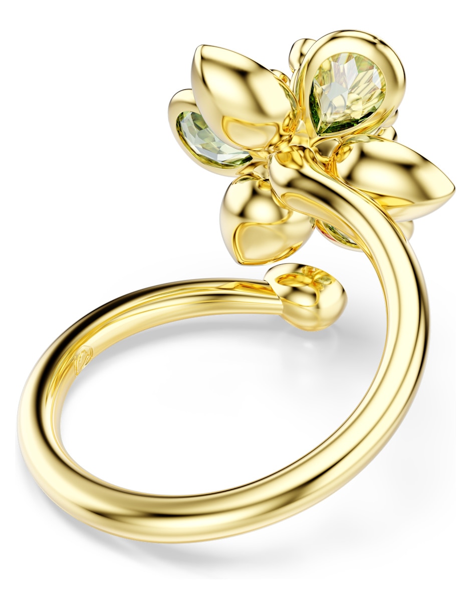 Anillo de flor idyllia de metal swarovski brillante 3