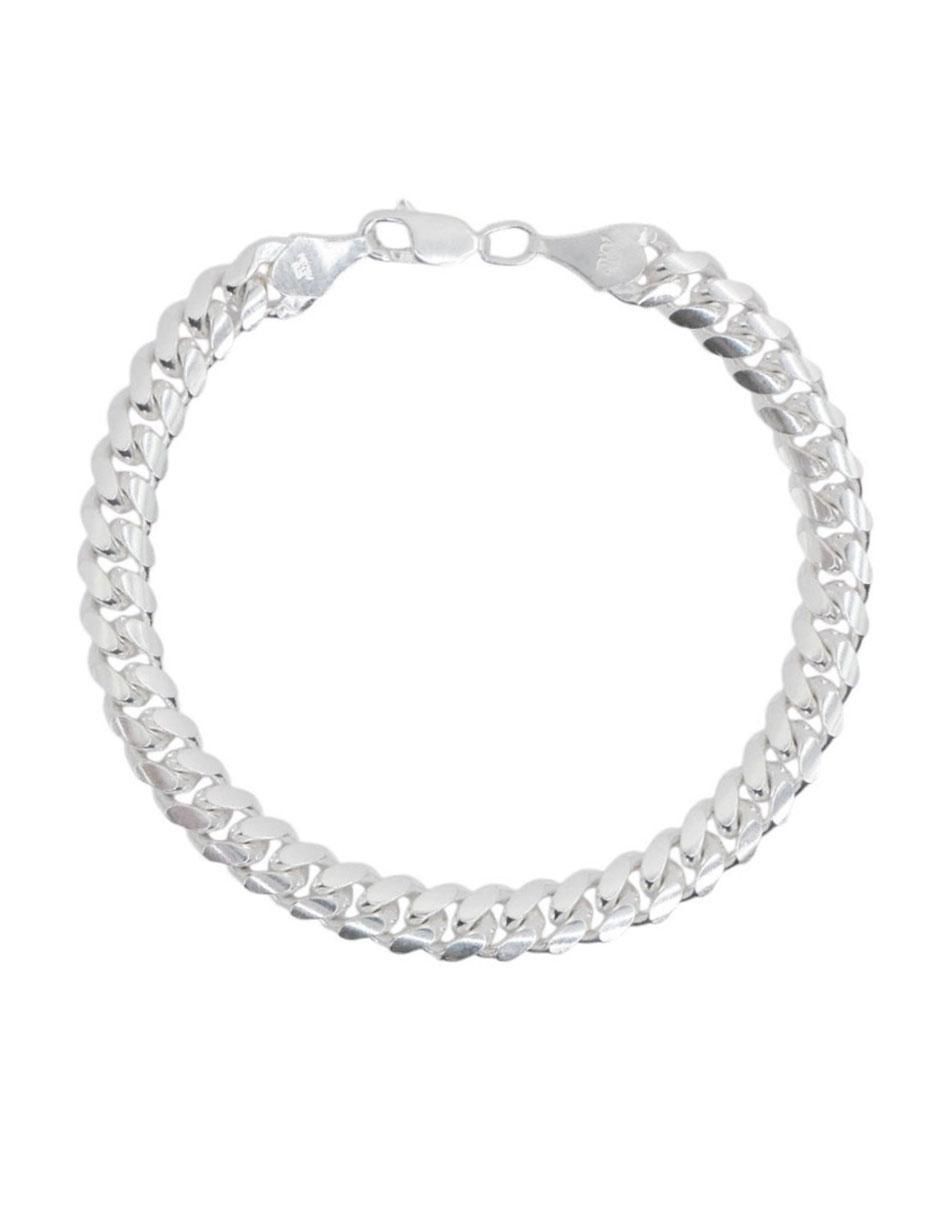 Brazalete de plata p 925 con acabado liso