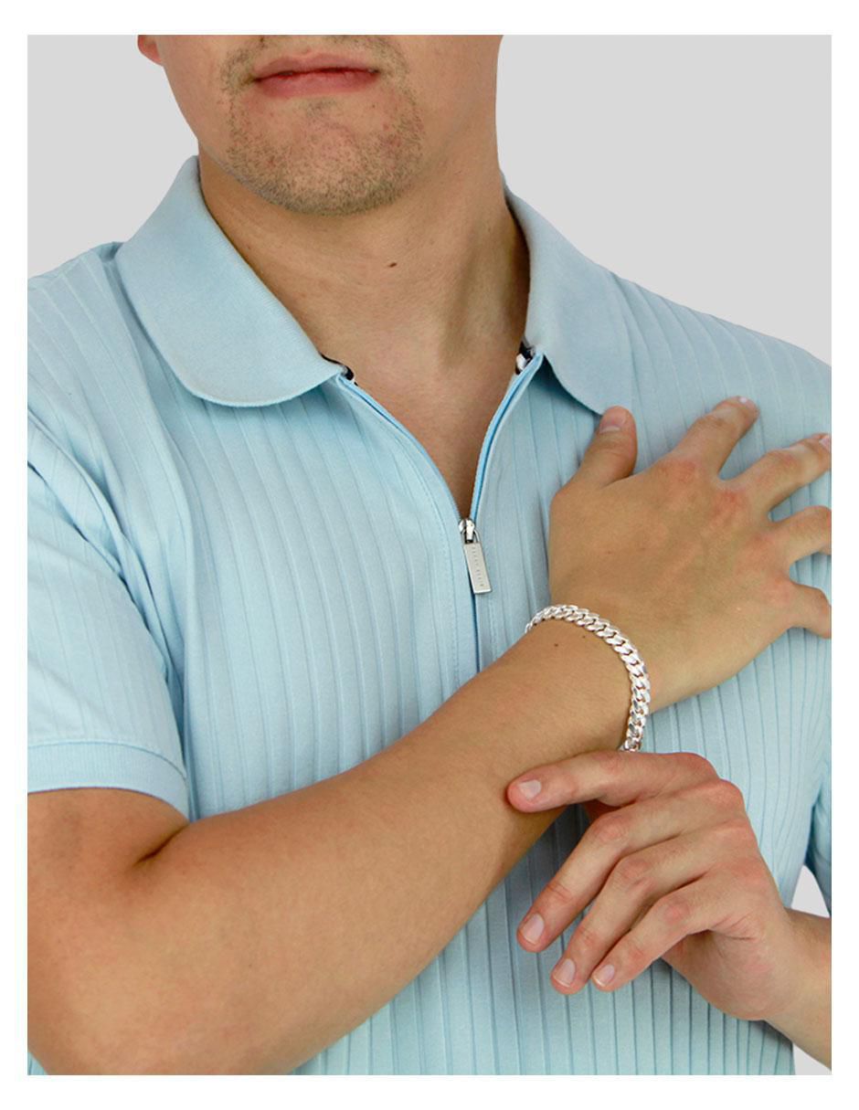 Brazalete de plata p 925 con acabado liso 4