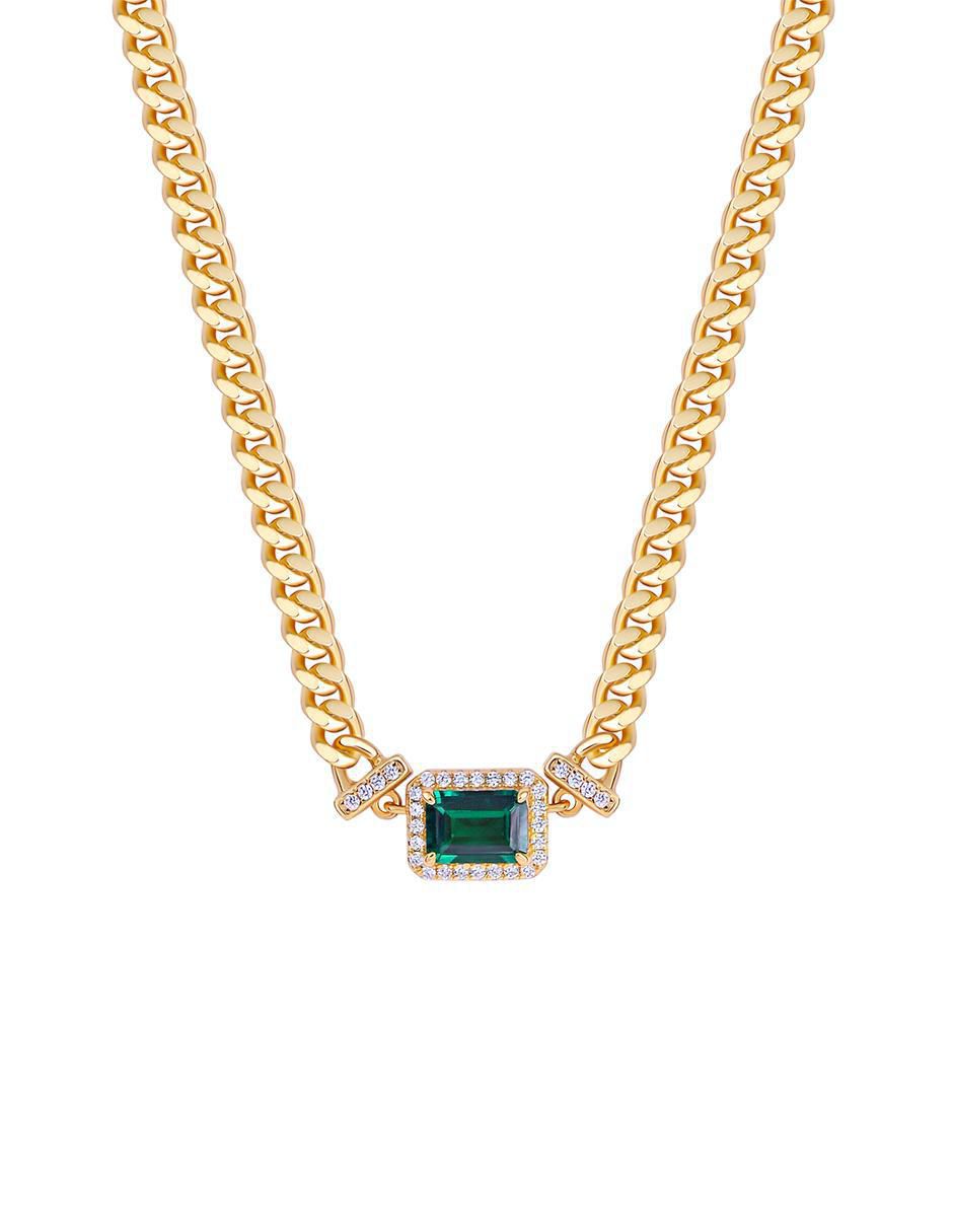 Collar rectangular de plata P 925 1
