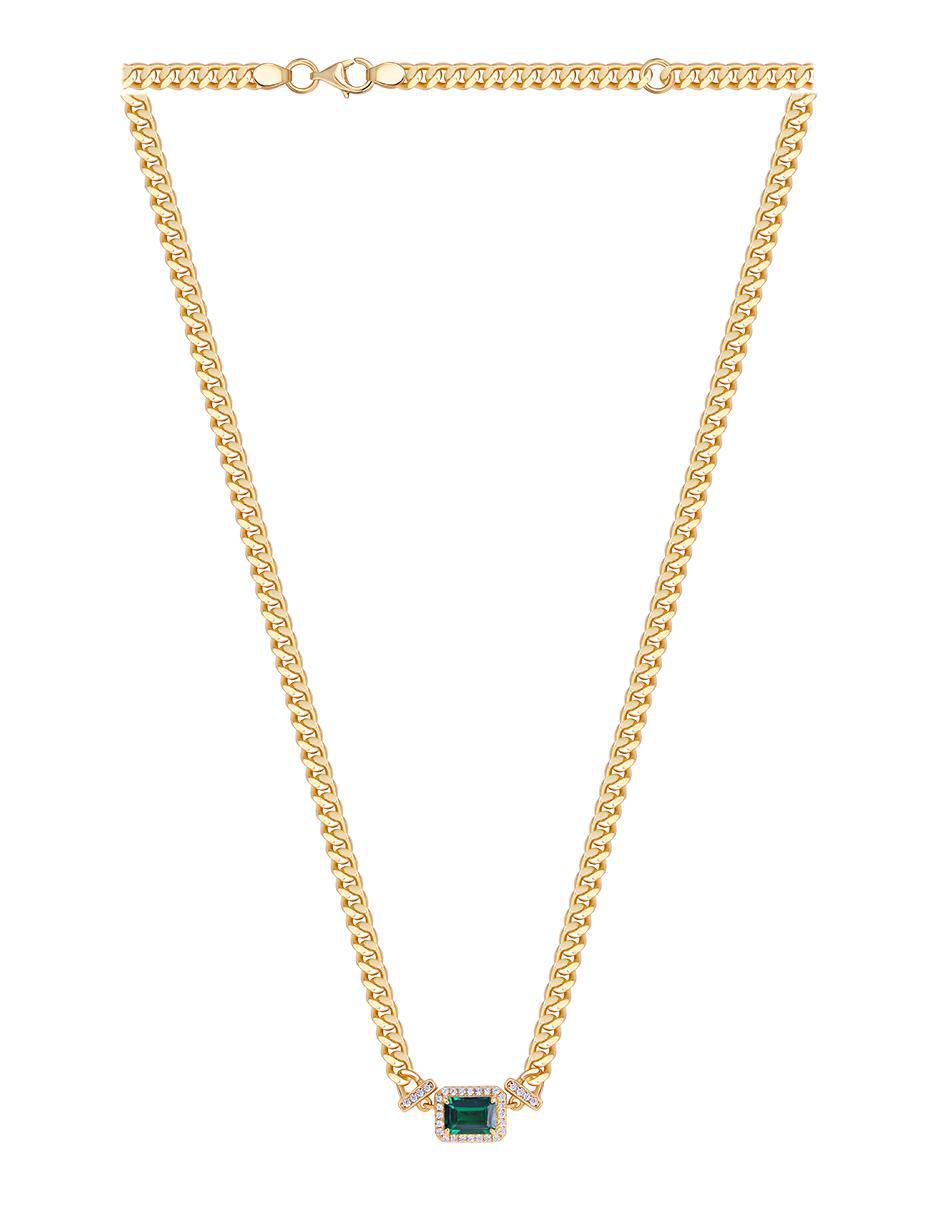 Collar rectangular de plata P 925 2