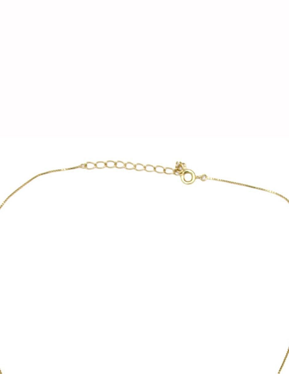 Collar con dije corazón de oro laminado 10 K 9