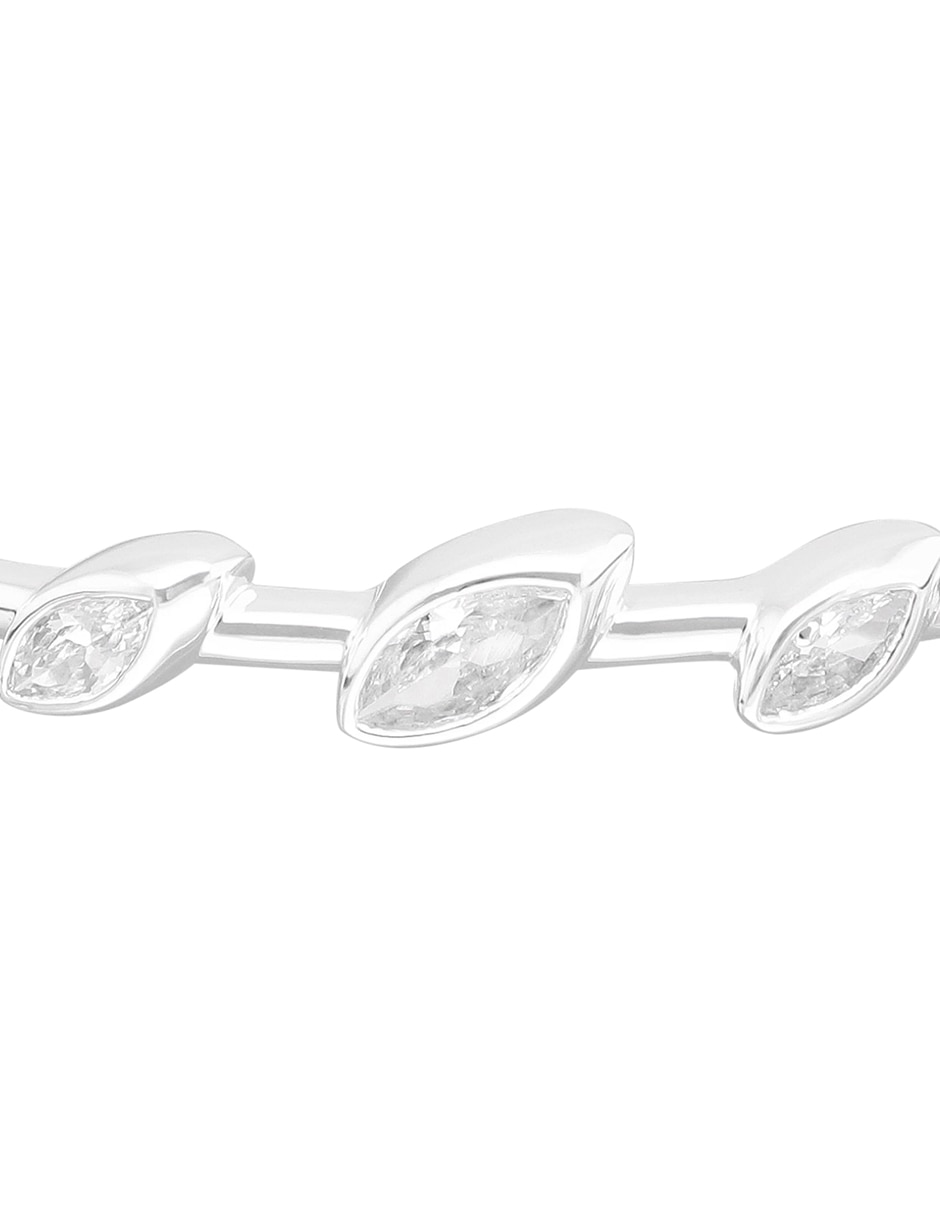 Brazalete con cristal Sparkling Sophistication acabado pulido 4