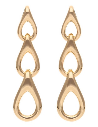 Aretes circulares con acabado brillante