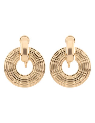 Aretes circulares con acabado brillante