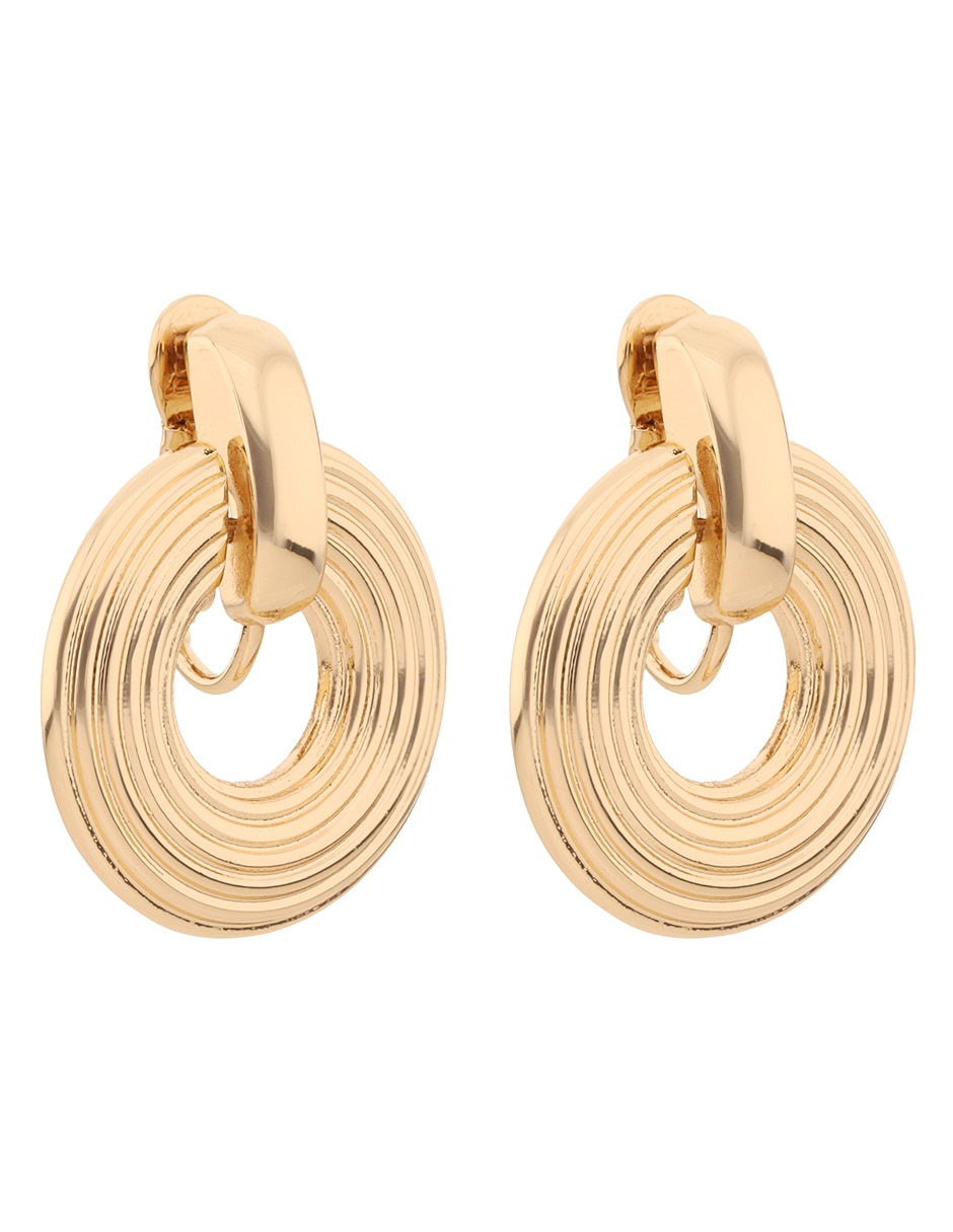 Aretes circulares con acabado brillante 2