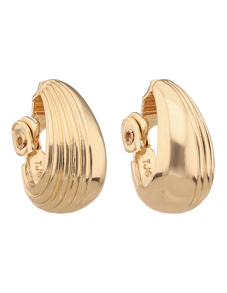 Aretes circulares con acabado brillante 2